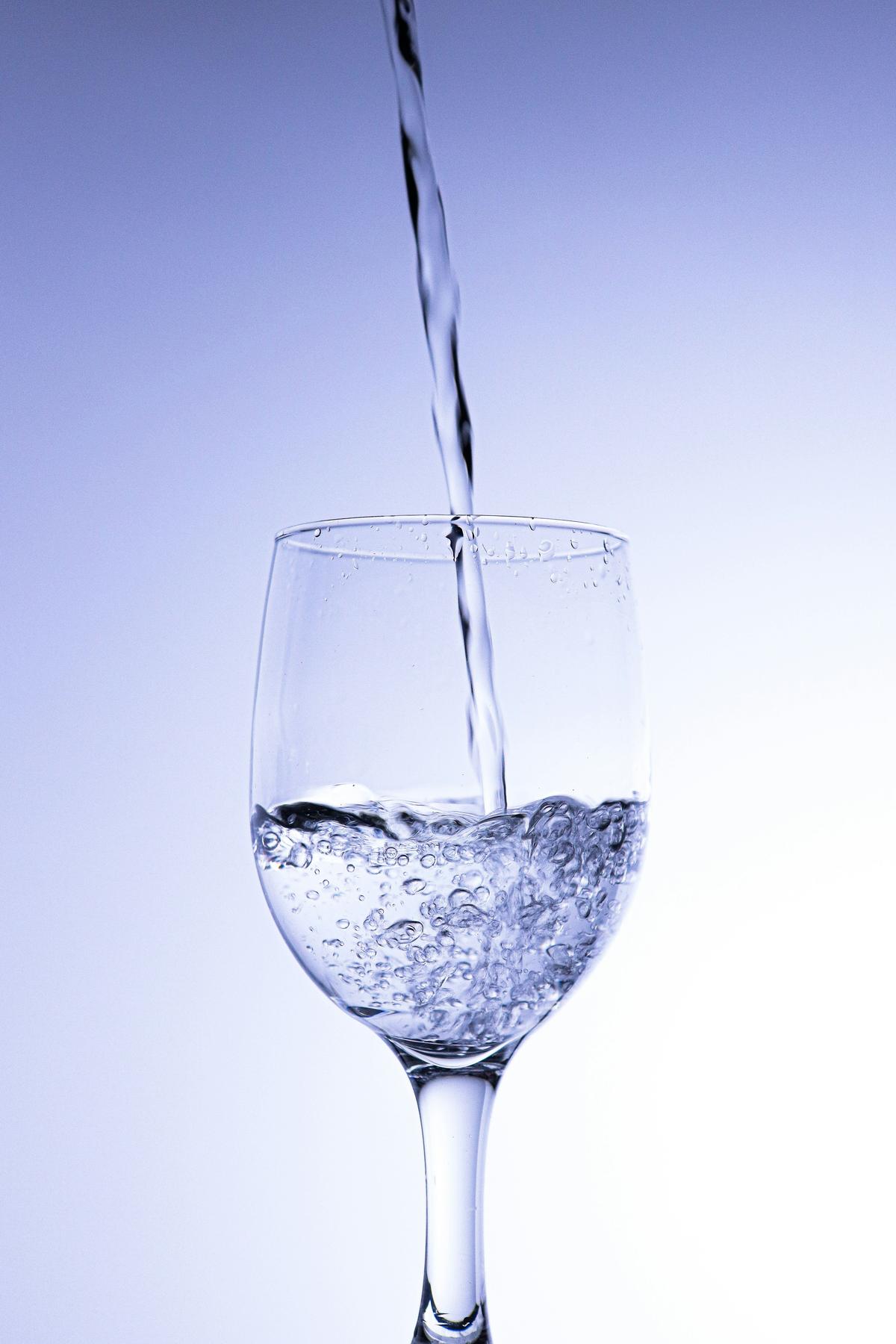 Clean, pure drinking water in a glass